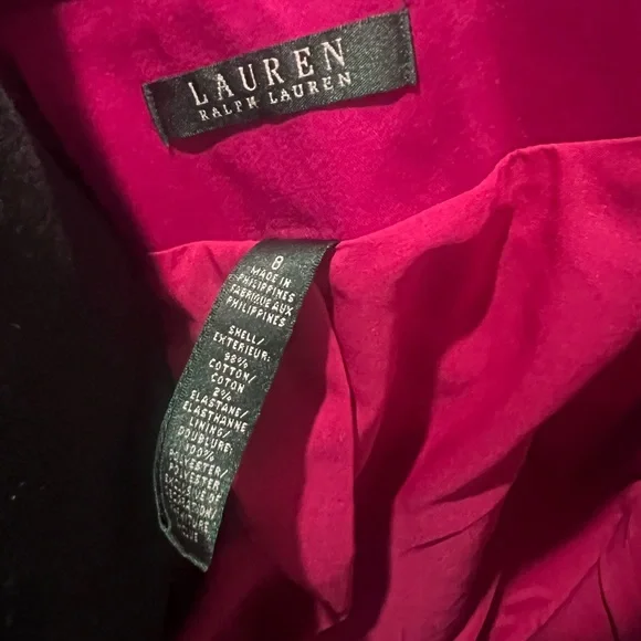 Ralph Lauren Fuchsia Blazer with Embroidered Crest - Picture 3 of 3